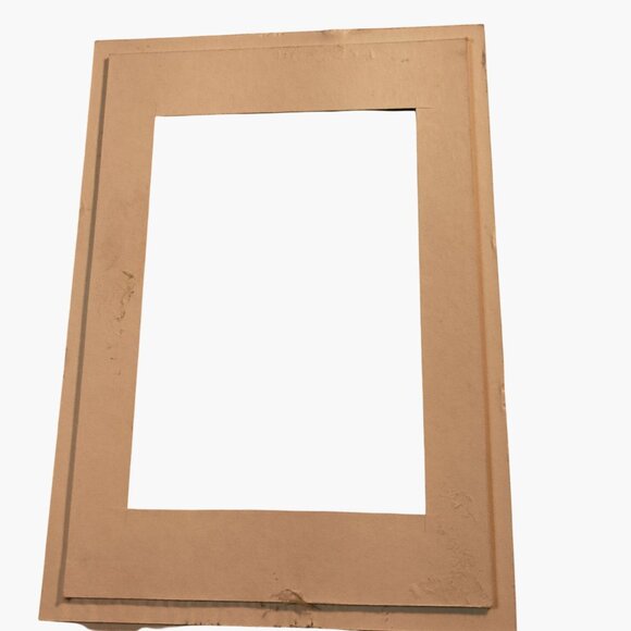 Blue Photo Mat 5x7 Frame 3x5 Picture 2 layer Beveled Cut 3D Framing - Picture 2 of 3